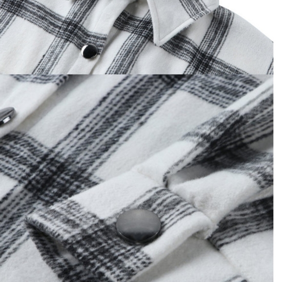 2021 Fashion Woman Plaid Long Sleeve Shirt - Picture 5 of 5